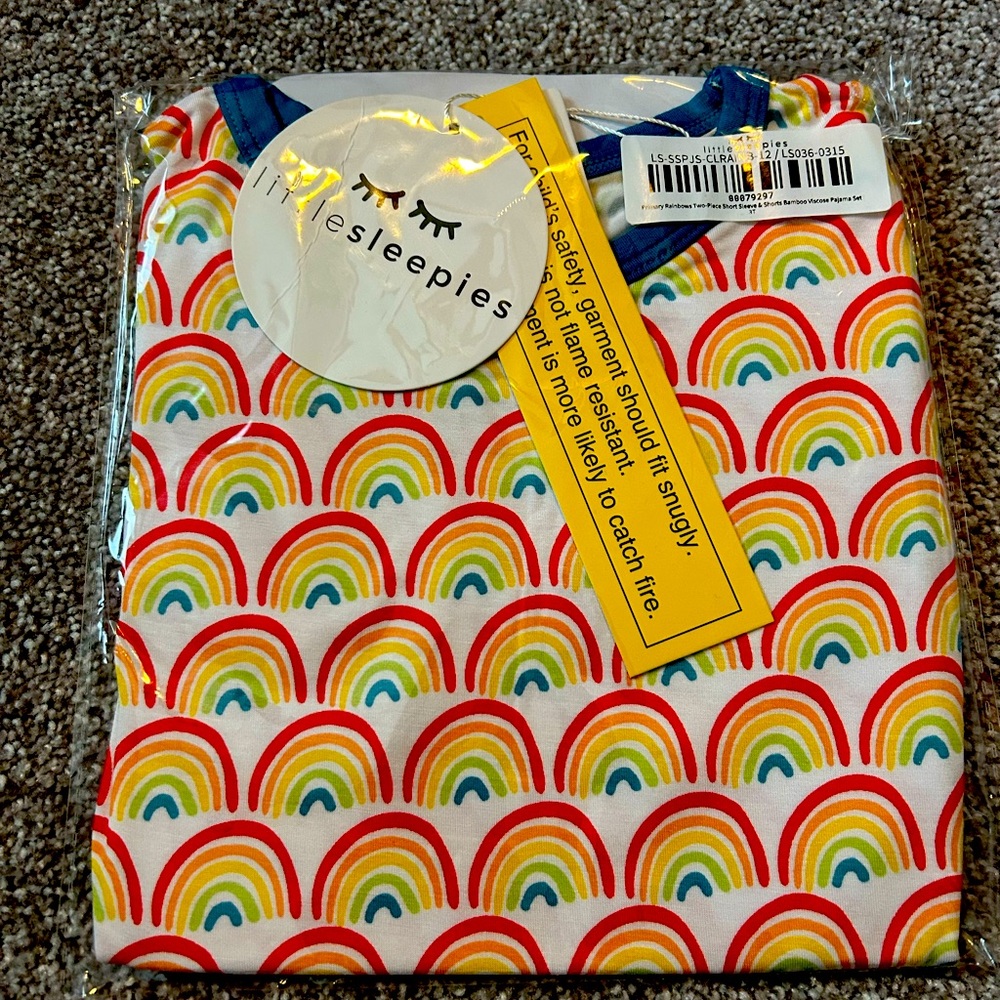 Primary rainbows short set 3T